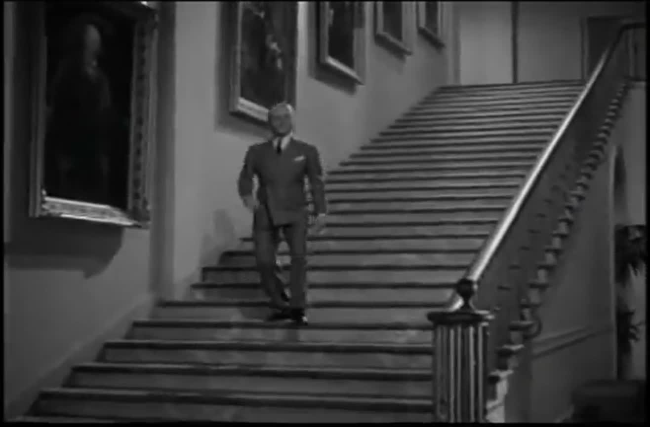 James Cagney shows us how to dance down the stairs.