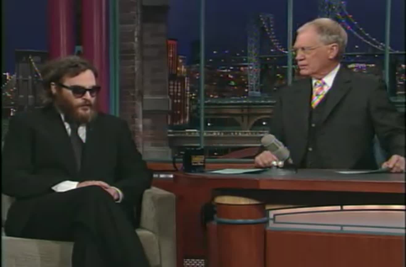 Joaquin Phoenix's bizarre David Letterman appearance.