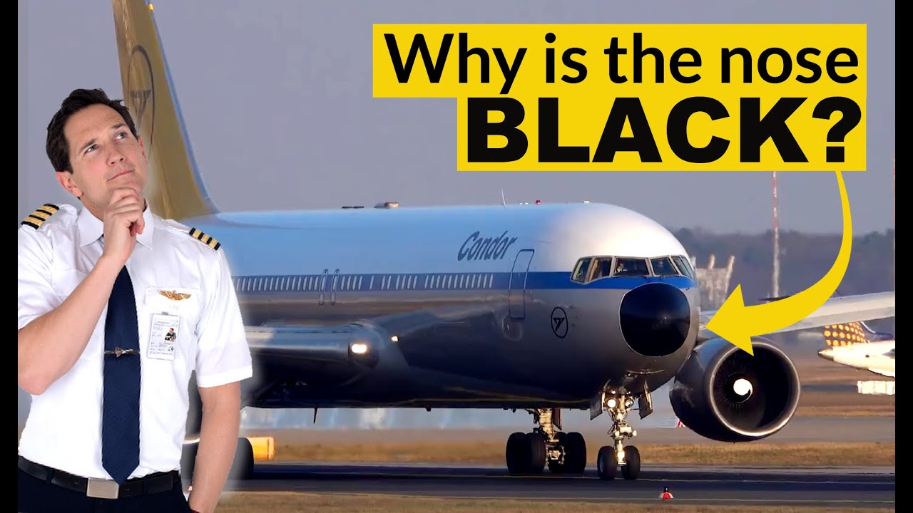 why-do-airlines-paint-the-noses-of-planes-black