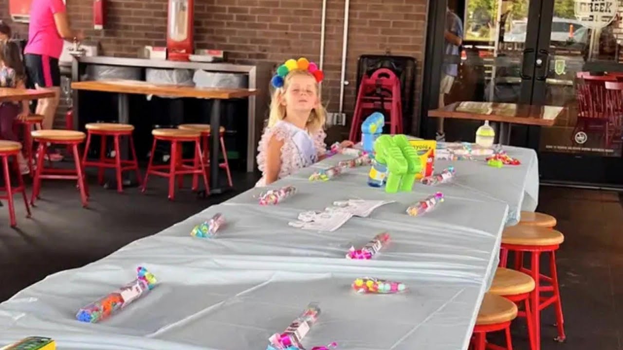 Mom saves daughter's party when no one shows.